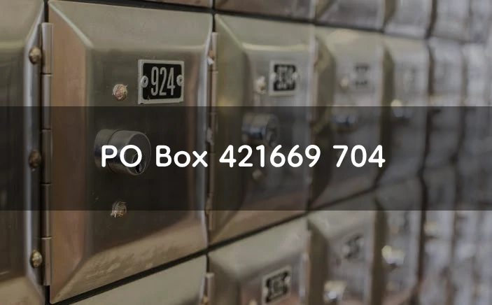 PO Box 421669 704